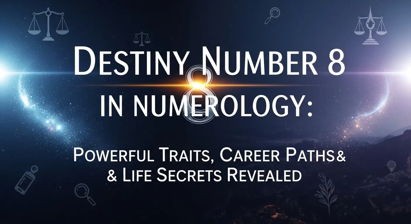 Destiny Number 8 in Numerology: Powerful Traits, Career Paths & Life Secrets Revealed